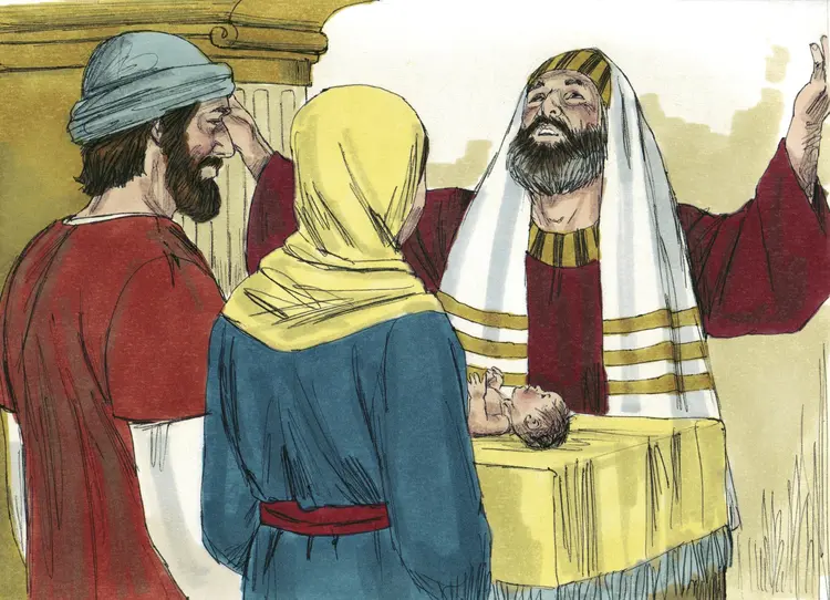 ओकरा कपड़ा में गुटमुटा के नाद में रखलई,